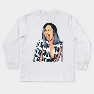 Cardi B Kids Long Sleeve T-Shirt